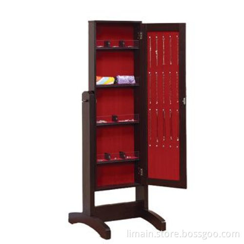 Jewelry Armoire, Made of Medium Fiber Board with Strength-enhancing Veneer